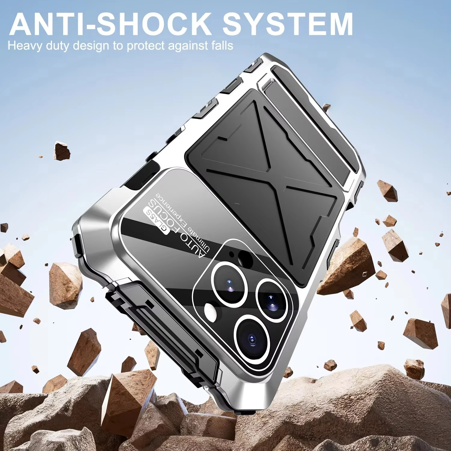 Premium iPhone Case MagSafe Compatible Magnetic Protective Cover 360 Metal Lock Frame Dual Tempered Glass Shockproof Full Body Protection Camera Lens Guard Ultra Thin