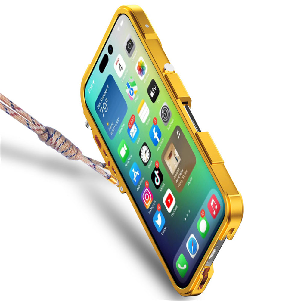 Premium iPhone Case MagSafe Compatible Magnetic Protective Cover Aluminum Armor Bumper Frame Shockproof Heavy Duty Rugged Slim Design