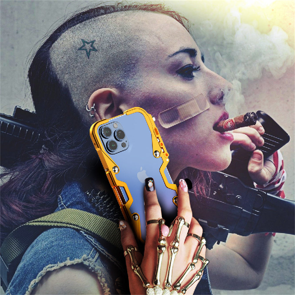 Premium iPhone Case MagSafe Compatible Magnetic Protective Cover Aluminum Armor Bumper Frame Shockproof Heavy Duty Rugged Slim Design