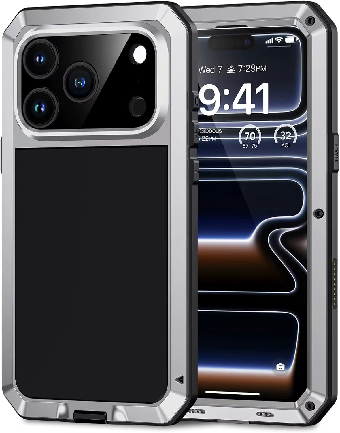 Premium iPhone Case MagSafe Compatible Magnetic Protective Cover Aluminum Armor Frame Heavy Duty Shockproof Built-in Glass Screen Protector Camera Lens Guard Full Protection