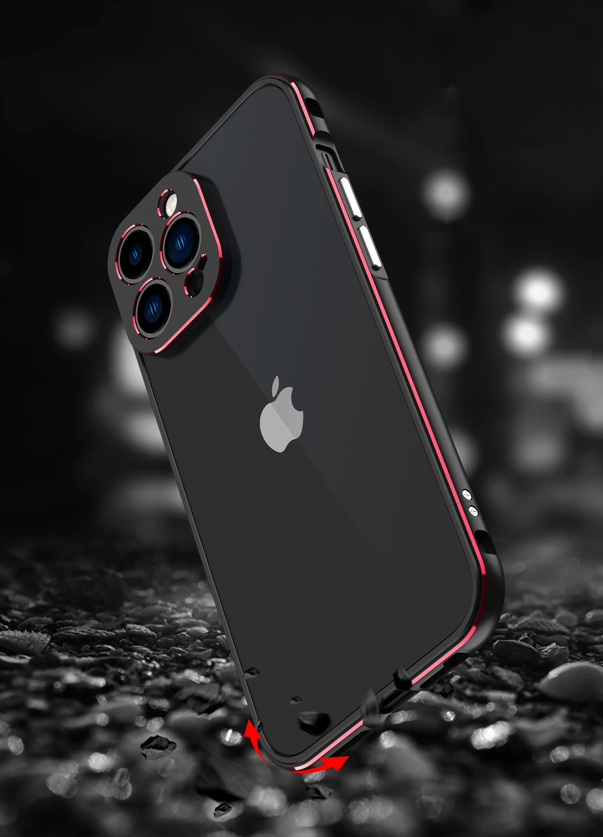 Premium iPhone Case MagSafe Compatible Magnetic Protective Cover Aluminum Bumper Metal Lens Frame Shockproof Slim Full Protection Camera Guard
