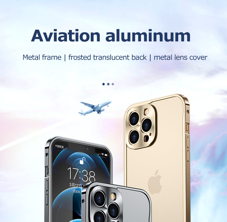 Premium iPhone Case MagSafe Compatible Magnetic Protective Cover Aluminum Metal Frame Shockproof Full Protection Camera Lens Guard Slim Design