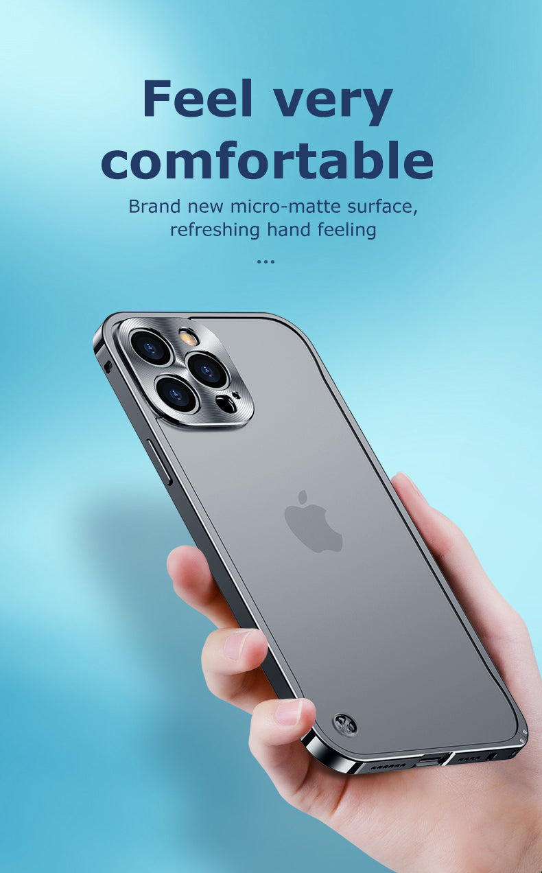 Premium iPhone Case MagSafe Compatible Magnetic Protective Cover Aluminum Metal Frame Shockproof Full Protection Camera Lens Guard Slim Design