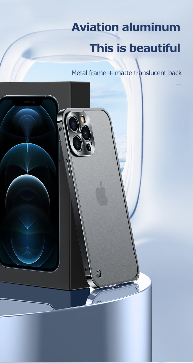 Premium iPhone Case MagSafe Compatible Magnetic Protective Cover Aluminum Metal Frame Shockproof Full Protection Camera Lens Guard Slim Design