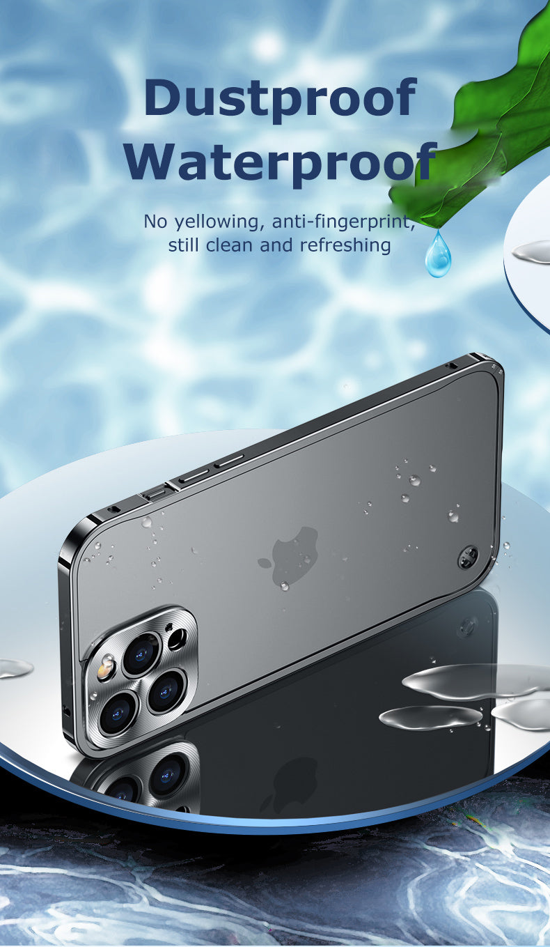 Premium iPhone Case MagSafe Compatible Magnetic Protective Cover Aluminum Metal Frame Shockproof Full Protection Camera Lens Guard Slim Design