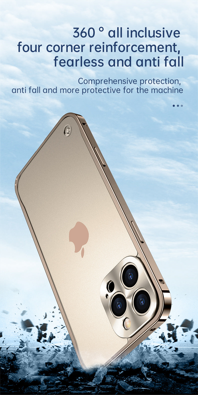 Premium iPhone Case MagSafe Compatible Magnetic Protective Cover Aluminum Metal Frame Shockproof Full Protection Camera Lens Guard Slim Design