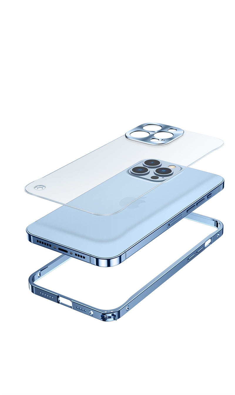 Premium iPhone Case MagSafe Compatible Magnetic Protective Cover Aluminum Metal Frame Shockproof Full Protection Camera Lens Guard Slim Design