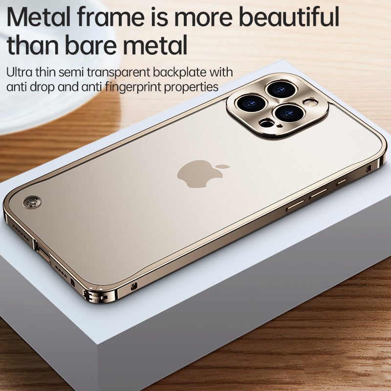 Premium iPhone Case MagSafe Compatible Magnetic Protective Cover Aluminum Metal Frame Shockproof Full Protection Camera Lens Guard Slim Design