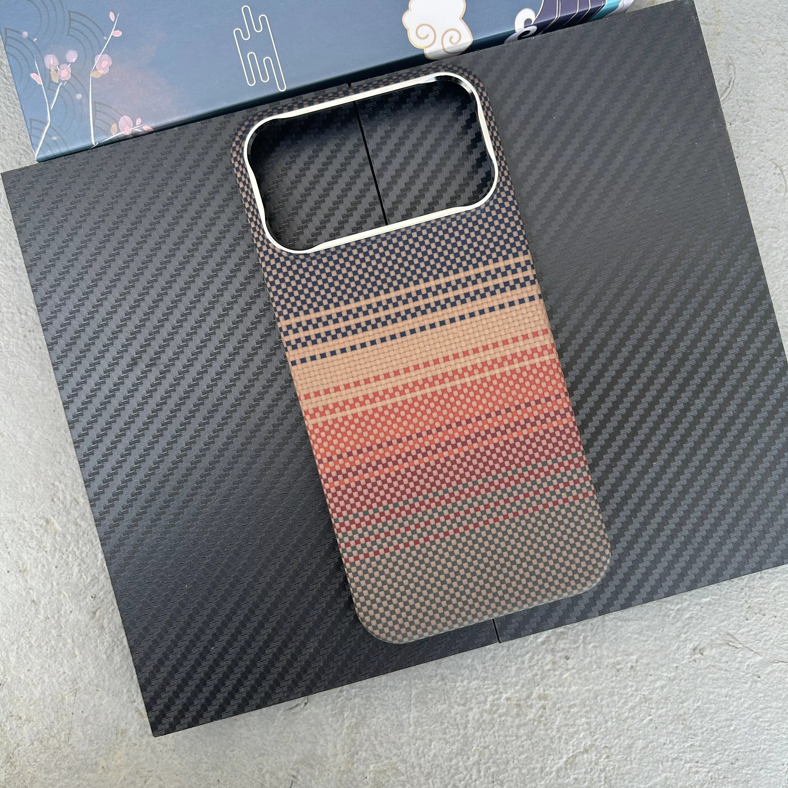 Premium iPhone Case MagSafe Compatible Magnetic Protective Cover Aramid Carbon Fiber Ultra Thin Lightweight Shockproof Design