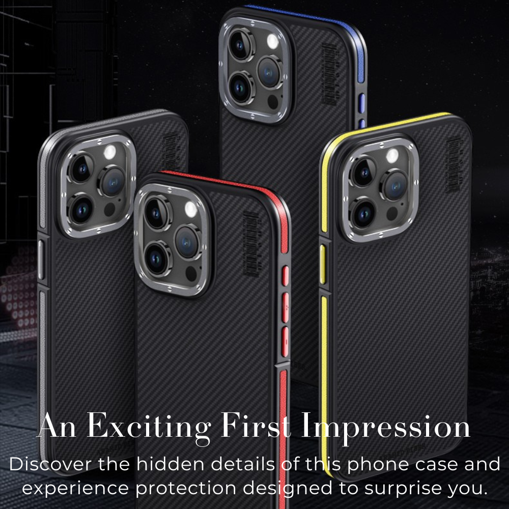 Premium iPhone Case MagSafe Compatible Magnetic Protective Cover Aramid Fiber 600D Ultra Thin Lightweight Shockproof Carbon Texture Slim Design