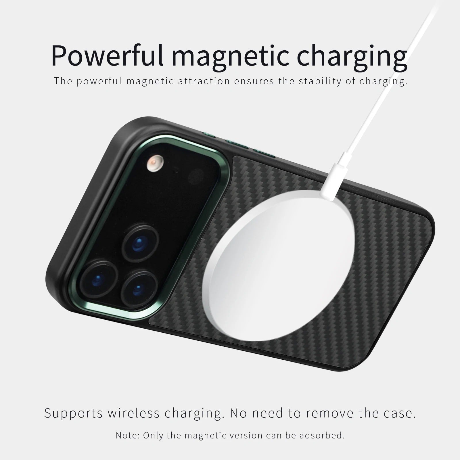 Premium iPhone Case MagSafe Compatible Magnetic Protective Cover Aramid Fiber Ultra Thin Lightweight Full Protection Shockproof Design