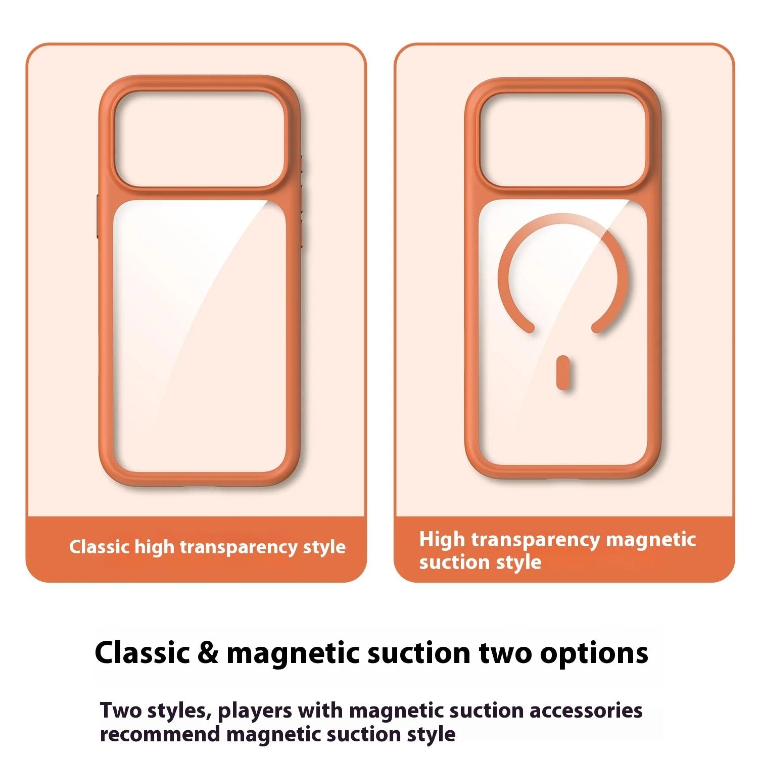Premium iPhone Case MagSafe Compatible Magnetic Protective Cover Clear Transparent Back Shockproof Armor Camera Control Button Anti Scratch Slim Design