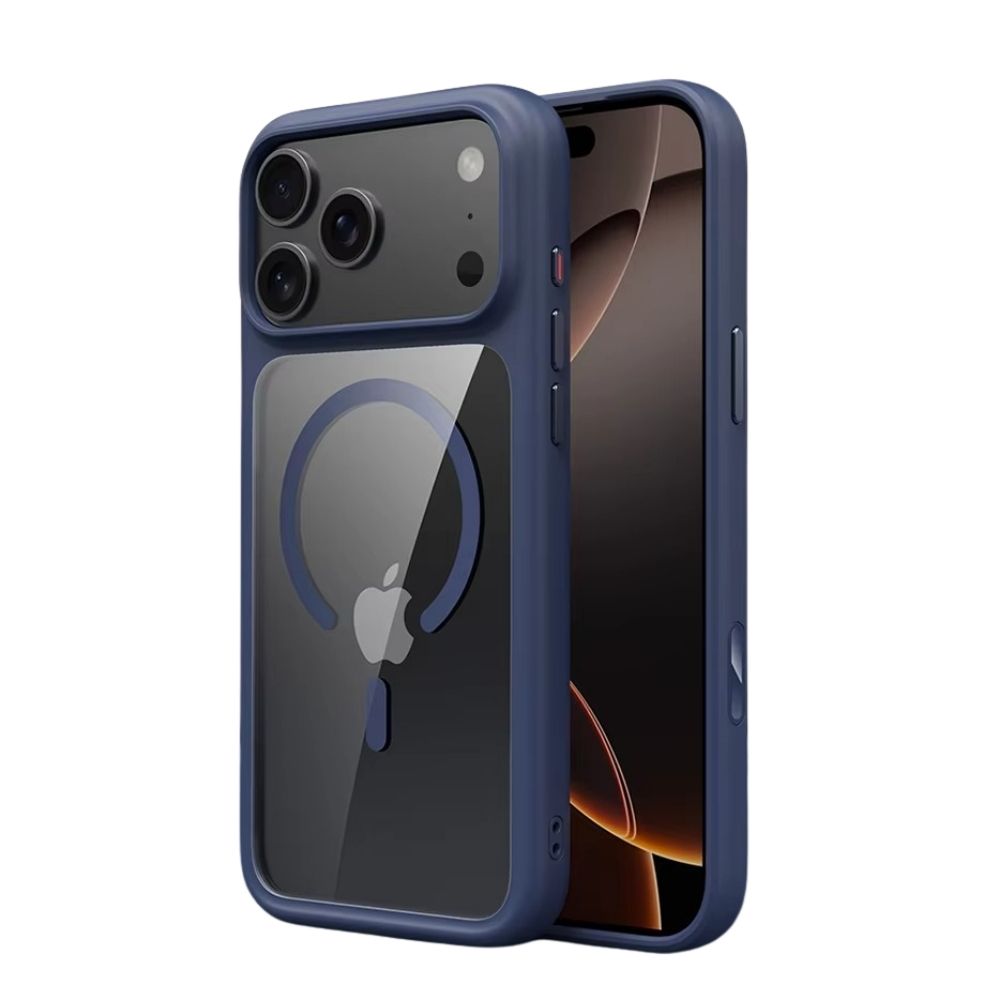 Premium iPhone Case MagSafe Compatible Magnetic Protective Cover Clear Transparent Back Shockproof Armor Camera Control Button Anti Scratch Slim Design