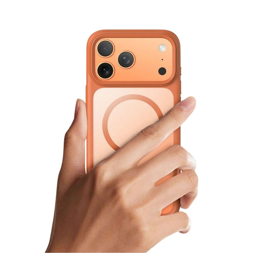 Premium iPhone Case MagSafe Compatible Magnetic Protective Cover Clear Transparent Back Shockproof Armor Camera Control Button Anti Scratch Slim Design