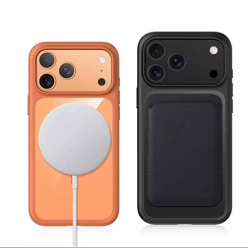 Premium iPhone Case MagSafe Compatible Magnetic Protective Cover Clear Transparent Back Shockproof Armor Camera Control Button Anti Scratch Slim Design