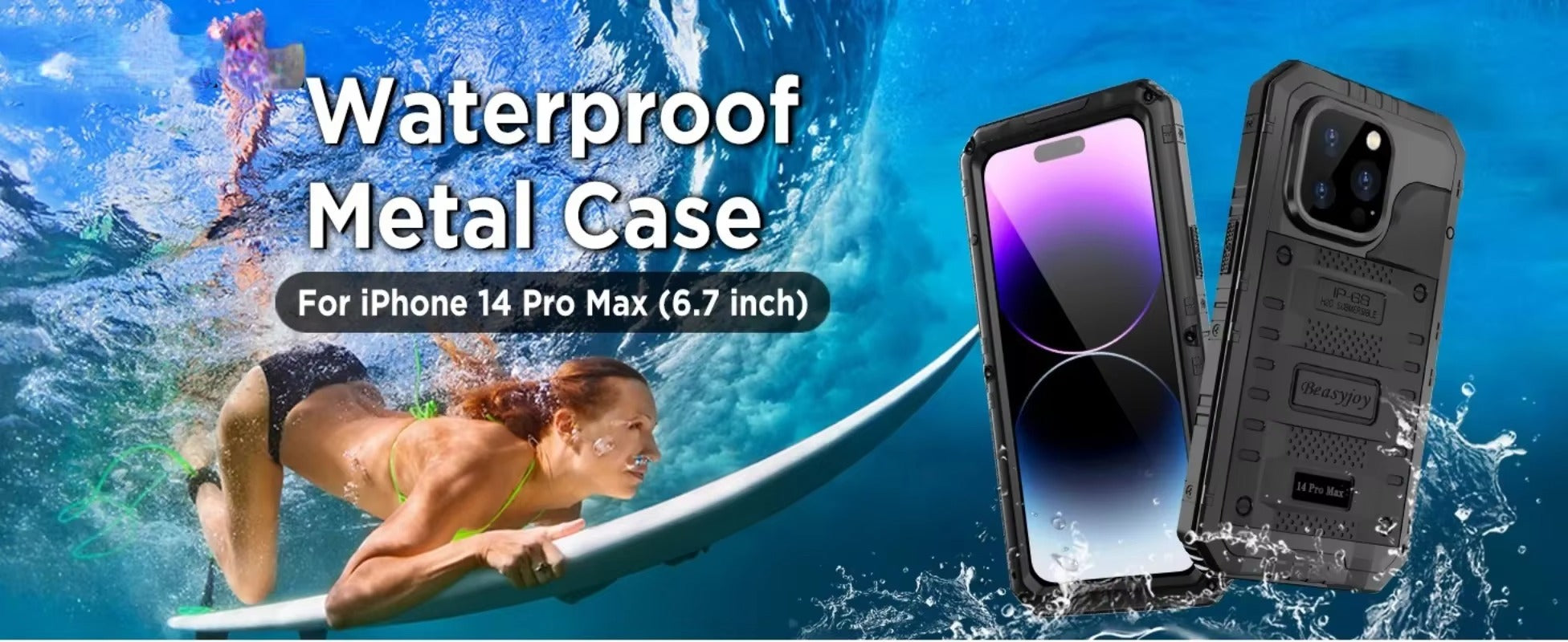 Premium iPhone Case MagSafe Compatible Magnetic Protective Cover IP68 Waterproof Aluminum Armor Frame Shockproof Full Body Protection Camera Lens Guard Rugged Design