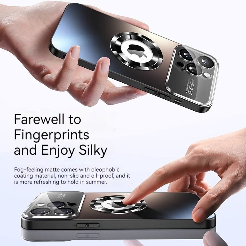 Premium iPhone Case MagSafe Compatible Magnetic Protective Cover Matte Finish Shockproof PC TPU Back Camera Lens Protection Slim Full Protection