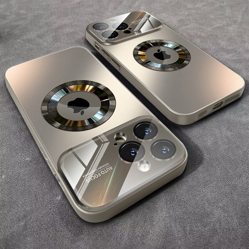 Premium iPhone Case MagSafe Compatible Magnetic Protective Cover Matte Finish Shockproof PC TPU Back Camera Lens Protection Slim Full Protection