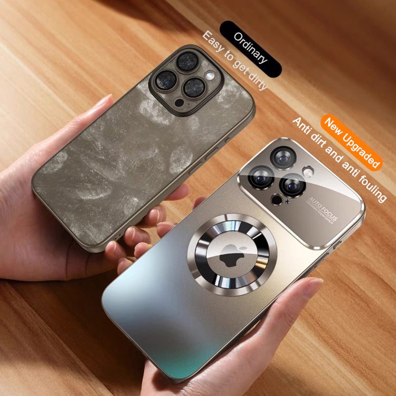 Premium iPhone Case MagSafe Compatible Magnetic Protective Cover Matte Finish Shockproof PC TPU Back Camera Lens Protection Slim Full Protection