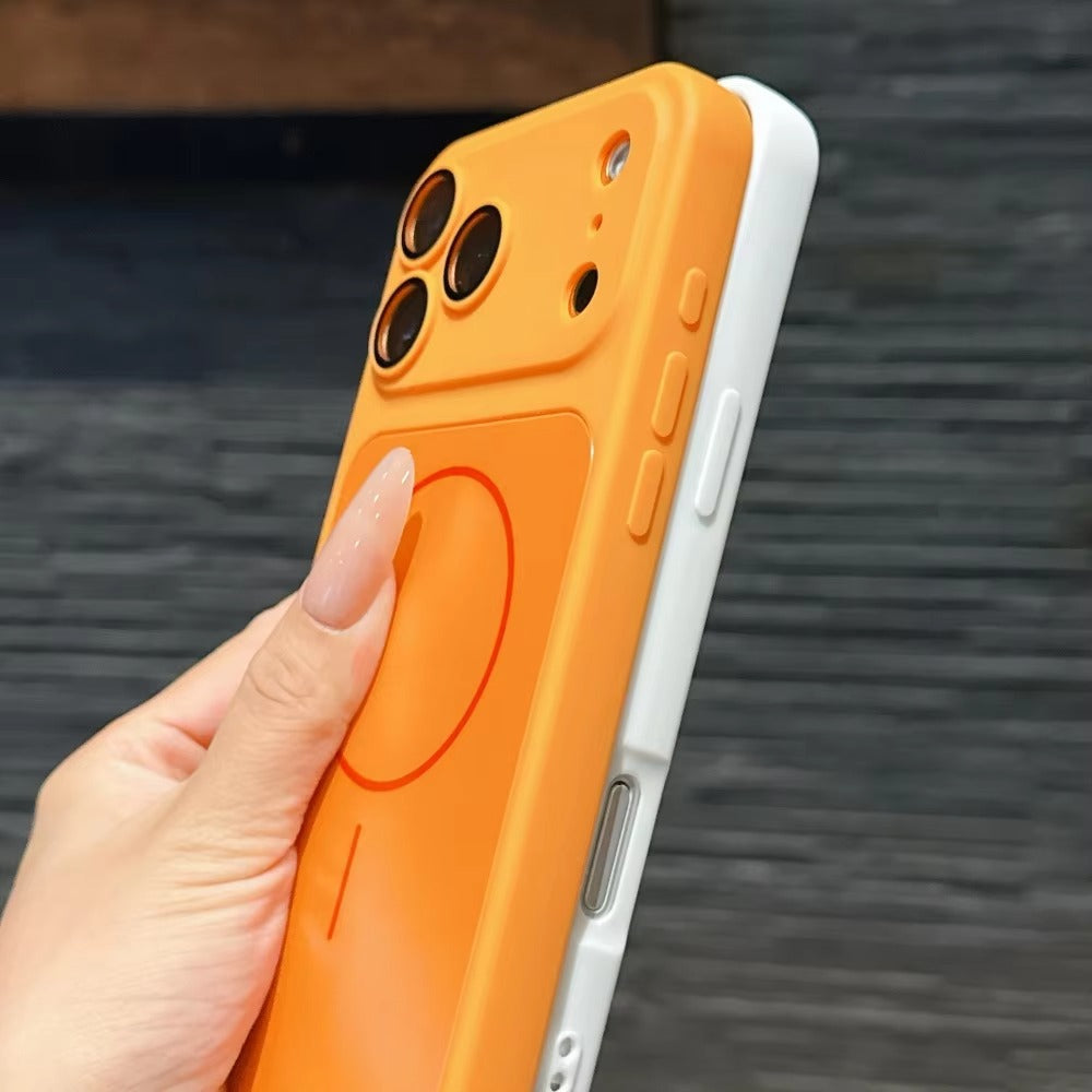 Premium iPhone Case MagSafe Compatible Magnetic Protective Cover Matte Shockproof PC Back Glass Camera Lens Guard Anti Fingerprint Finish Slim Design