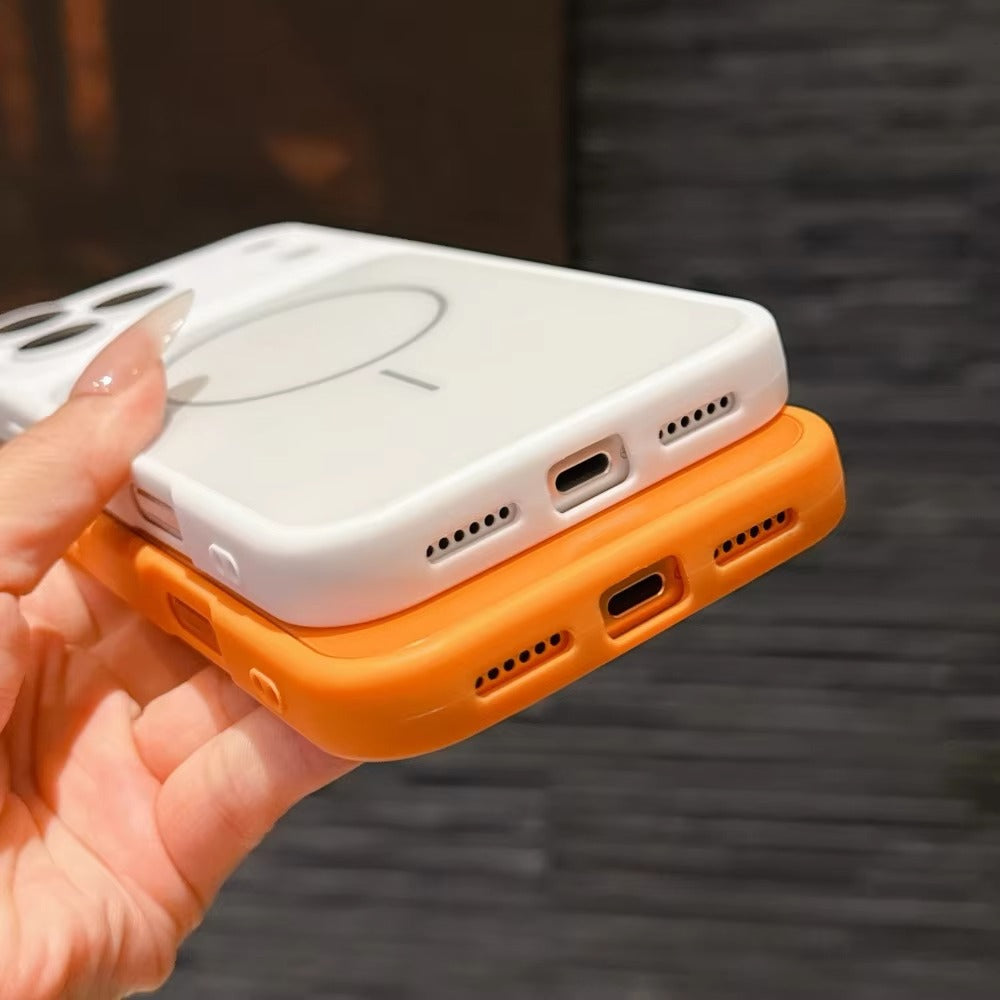Premium iPhone Case MagSafe Compatible Magnetic Protective Cover Matte Shockproof PC Back Glass Camera Lens Guard Anti Fingerprint Finish Slim Design
