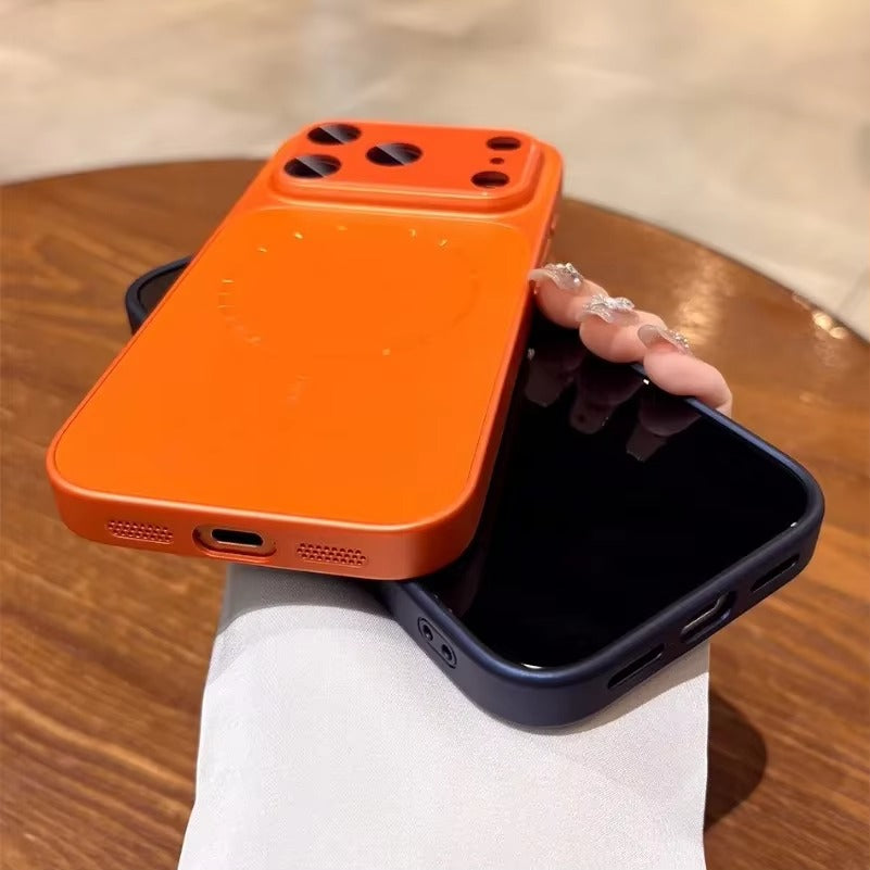 Premium iPhone Case MagSafe Compatible Magnetic Protective Cover Matte Shockproof PC Back Glass Camera Lens Guard Anti Fingerprint Finish Slim Design