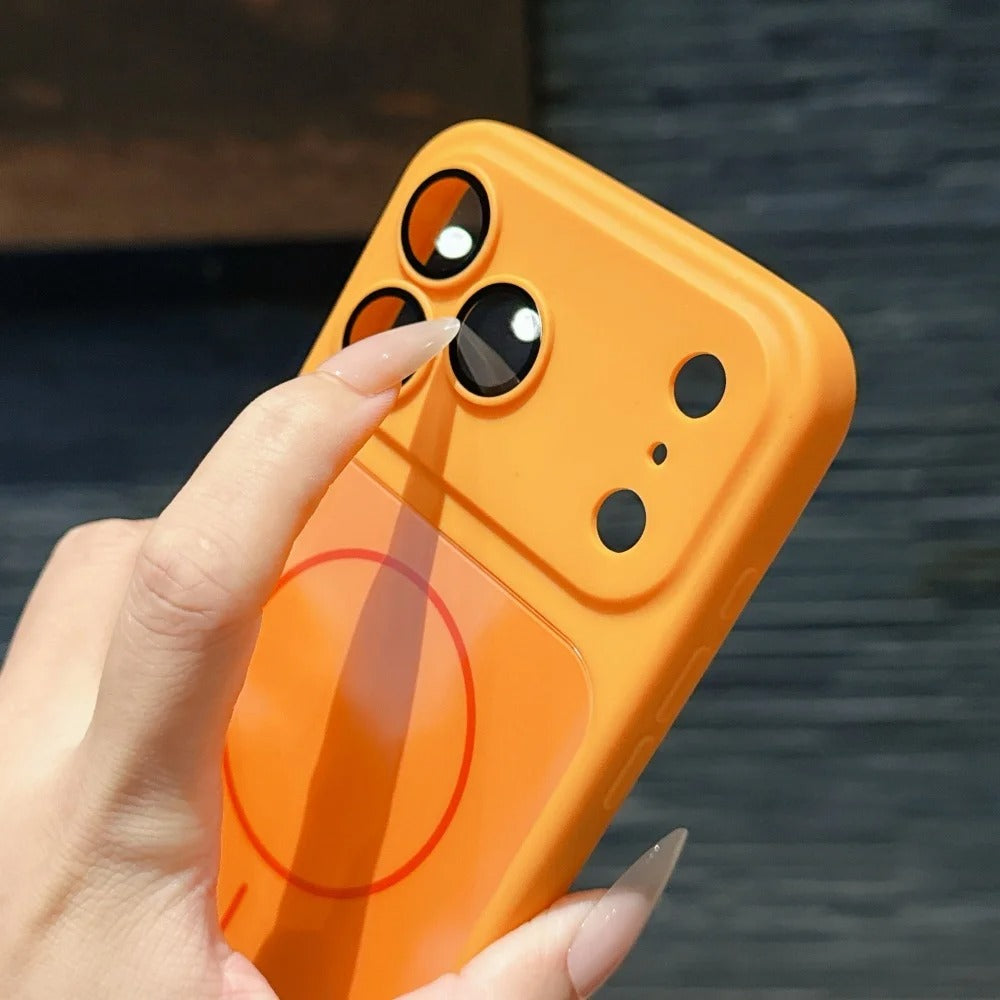 Premium iPhone Case MagSafe Compatible Magnetic Protective Cover Matte Shockproof PC Back Glass Camera Lens Guard Anti Fingerprint Finish Slim Design