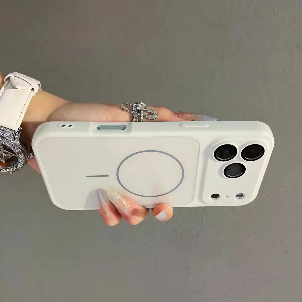 Premium iPhone Case MagSafe Compatible Magnetic Protective Cover Matte Shockproof PC Back Glass Camera Lens Guard Anti Fingerprint Finish Slim Design