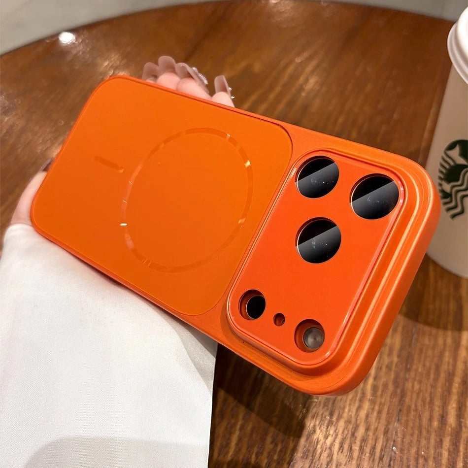 Premium iPhone Case MagSafe Compatible Magnetic Protective Cover Matte Shockproof PC Back Glass Camera Lens Guard Anti Fingerprint Finish Slim Design