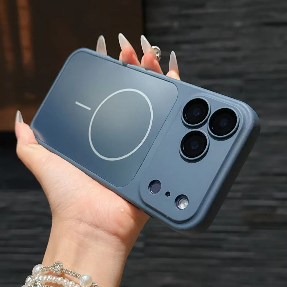 Premium iPhone Case MagSafe Compatible Magnetic Protective Cover Matte Shockproof PC Back Glass Camera Lens Guard Anti Fingerprint Finish Slim Design