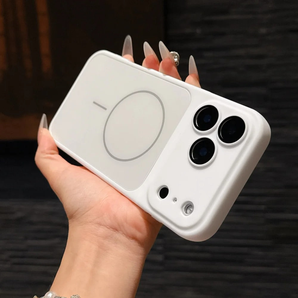 Premium iPhone Case MagSafe Compatible Magnetic Protective Cover Matte Shockproof PC Back Glass Camera Lens Guard Anti Fingerprint Finish Slim Design