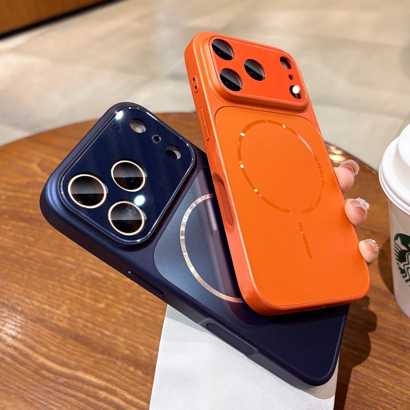 Premium iPhone Case MagSafe Compatible Magnetic Protective Cover Matte Shockproof PC Back Glass Camera Lens Guard Anti Fingerprint Finish Slim Design