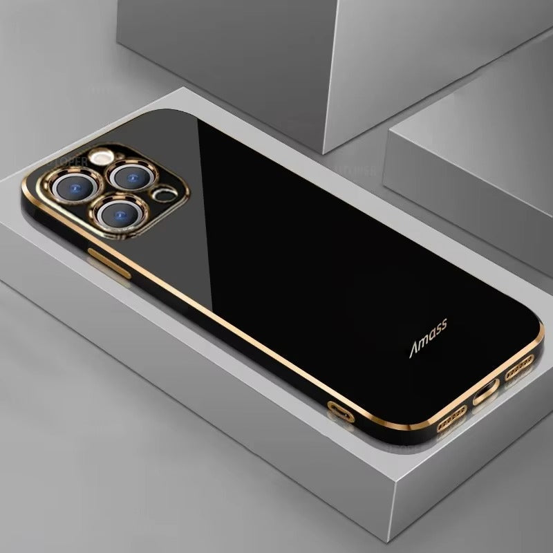 Premium iPhone Case MagSafe Compatible Magnetic Protective Cover Matte Silicone Plating Frame Shockproof Full Protection Camera Lens Guard Slim Design