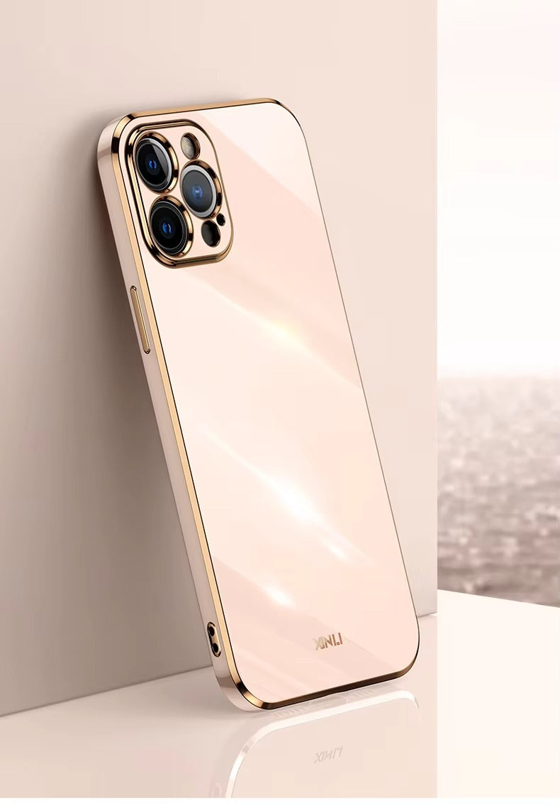 Premium iPhone Case MagSafe Compatible Magnetic Protective Cover Matte Silicone Plating Frame Shockproof Full Protection Camera Lens Guard Slim Design