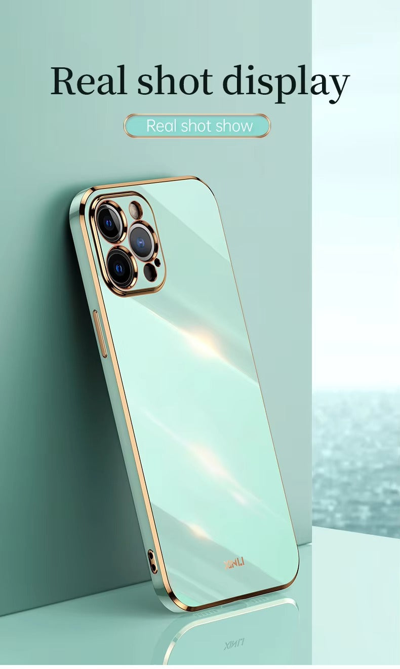 Premium iPhone Case MagSafe Compatible Magnetic Protective Cover Matte Silicone Plating Frame Shockproof Full Protection Camera Lens Guard Slim Design