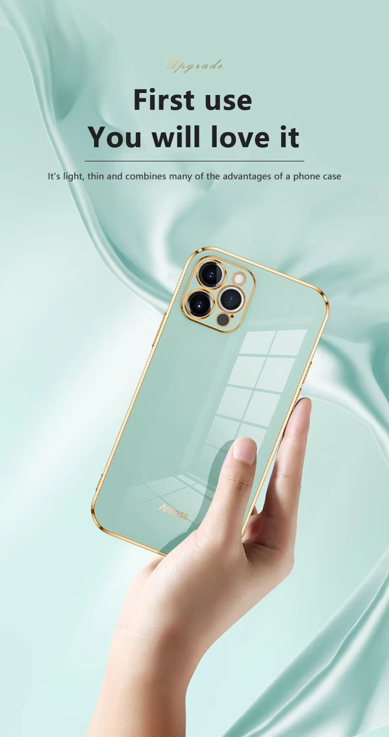 Premium iPhone Case MagSafe Compatible Magnetic Protective Cover Matte Silicone Plating Frame Shockproof Full Protection Camera Lens Guard Slim Design