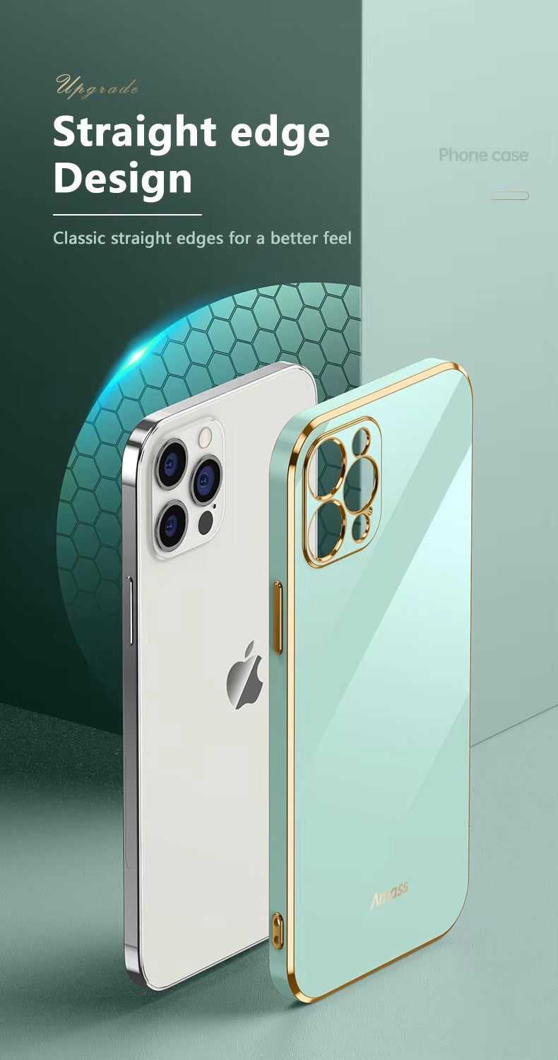 Premium iPhone Case MagSafe Compatible Magnetic Protective Cover Matte Silicone Plating Frame Shockproof Full Protection Camera Lens Guard Slim Design