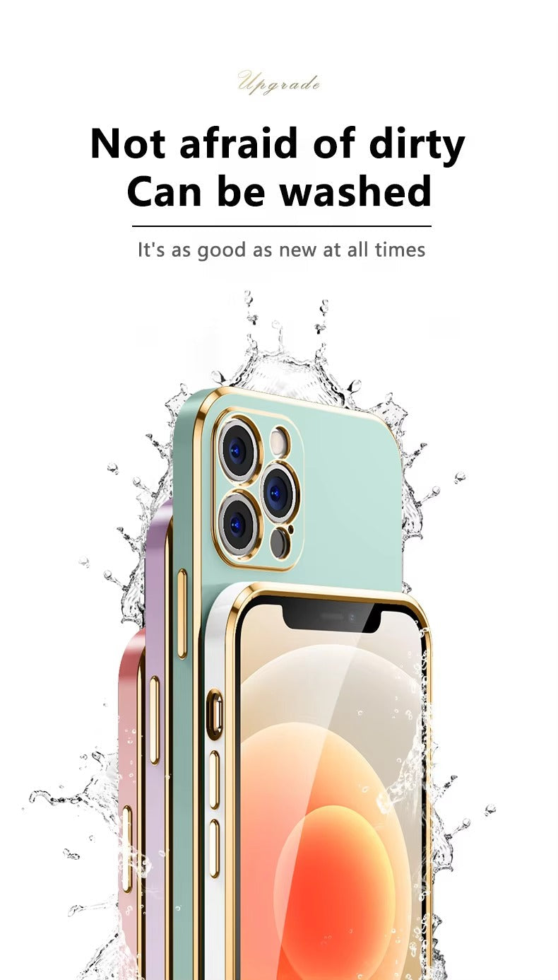 Premium iPhone Case MagSafe Compatible Magnetic Protective Cover Matte Silicone Plating Frame Shockproof Full Protection Camera Lens Guard Slim Design