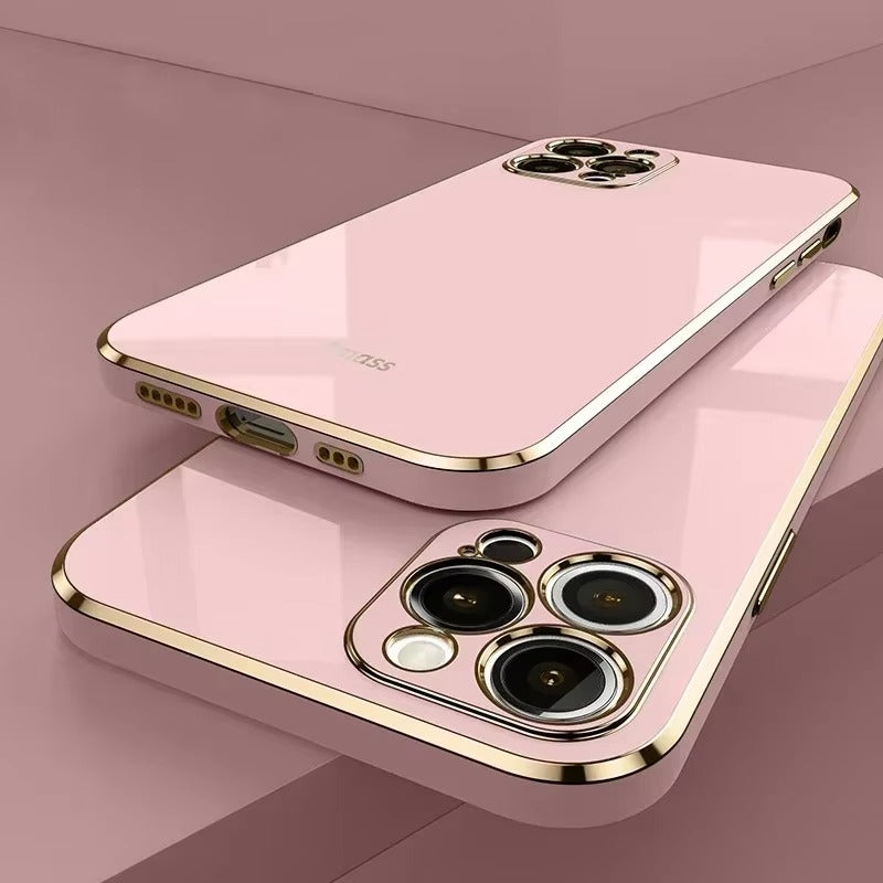 Premium iPhone Case MagSafe Compatible Magnetic Protective Cover Matte Silicone Plating Frame Shockproof Full Protection Camera Lens Guard Slim Design
