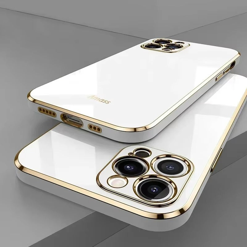 Premium iPhone Case MagSafe Compatible Magnetic Protective Cover Matte Silicone Plating Frame Shockproof Full Protection Camera Lens Guard Slim Design