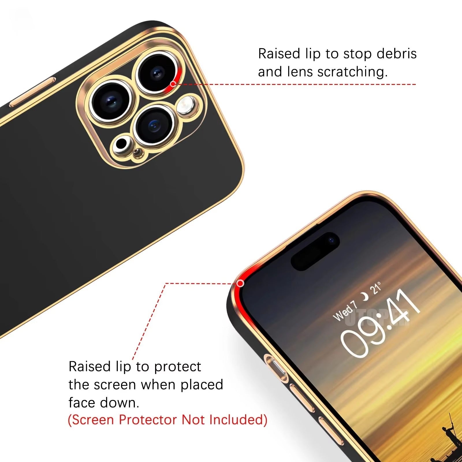 Premium iPhone Case MagSafe Compatible Magnetic Protective Cover Matte Silicone Plating Frame Shockproof Full Protection Camera Lens Guard Slim Design