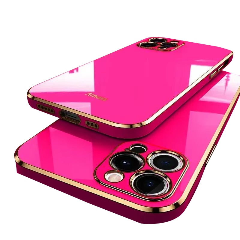 Premium iPhone Case MagSafe Compatible Magnetic Protective Cover Matte Silicone Plating Frame Shockproof Full Protection Camera Lens Guard Slim Design