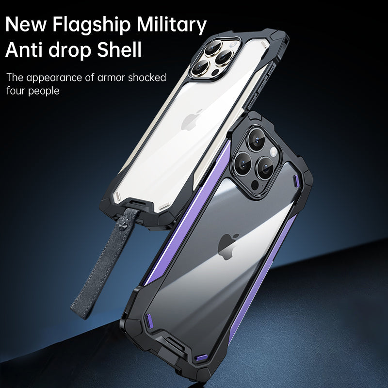 Premium iPhone Case MagSafe Compatible Magnetic Protective Cover Military Armor Metal Frame Dual Layer Shockproof 360° Full Protection Tempered Glass Front Back Rugged Design