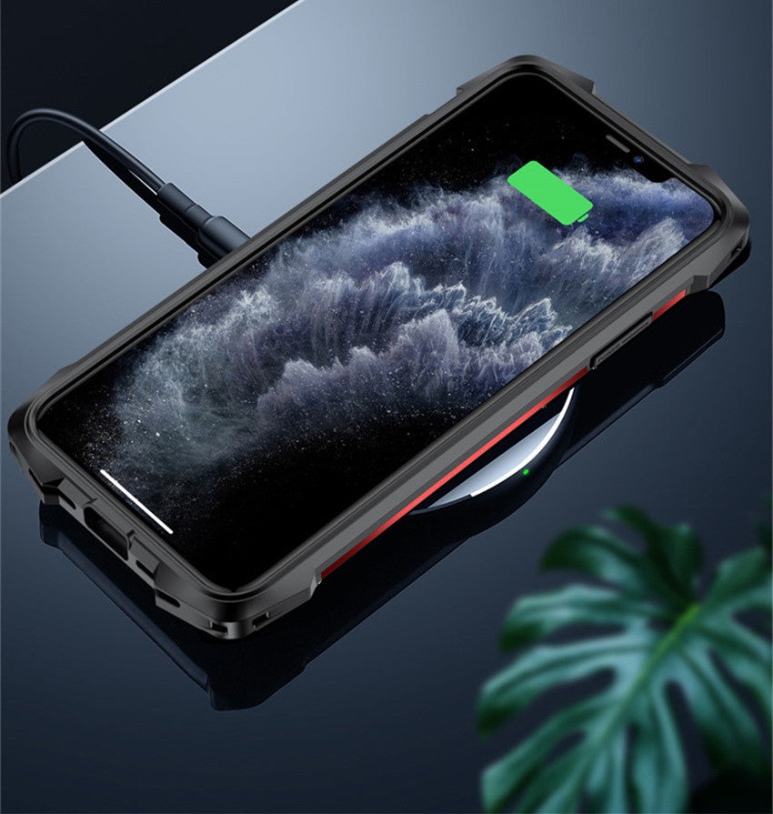 Premium iPhone Case MagSafe Compatible Magnetic Protective Cover Military Armor Metal Frame Dual Layer Shockproof 360° Full Protection Tempered Glass Front Back Rugged Design
