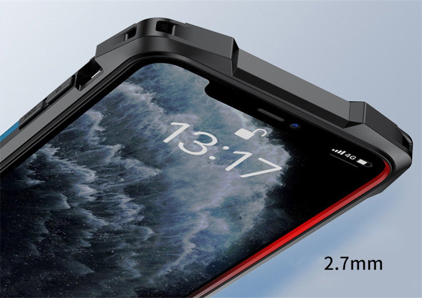 Premium iPhone Case MagSafe Compatible Magnetic Protective Cover Military Armor Metal Frame Dual Layer Shockproof 360° Full Protection Tempered Glass Front Back Rugged Design