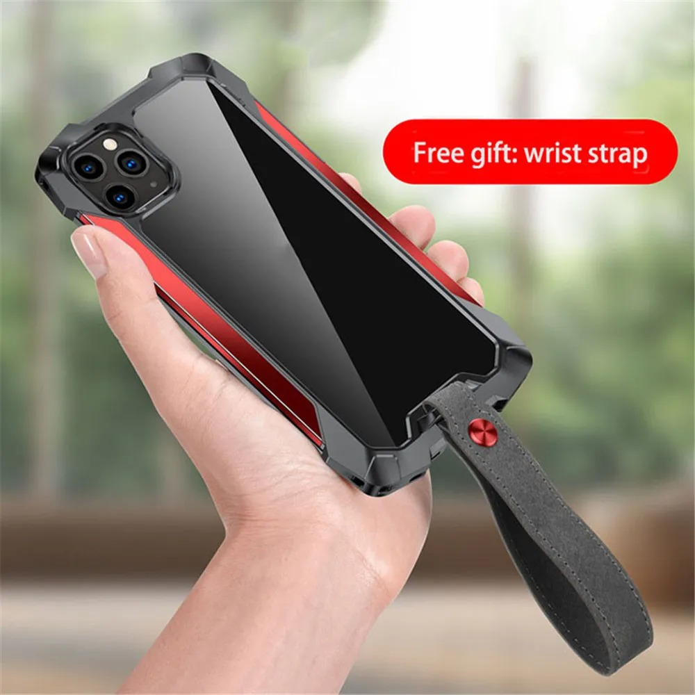 Premium iPhone Case MagSafe Compatible Magnetic Protective Cover Military Armor Metal Frame Dual Layer Shockproof 360° Full Protection Tempered Glass Front Back Rugged Design