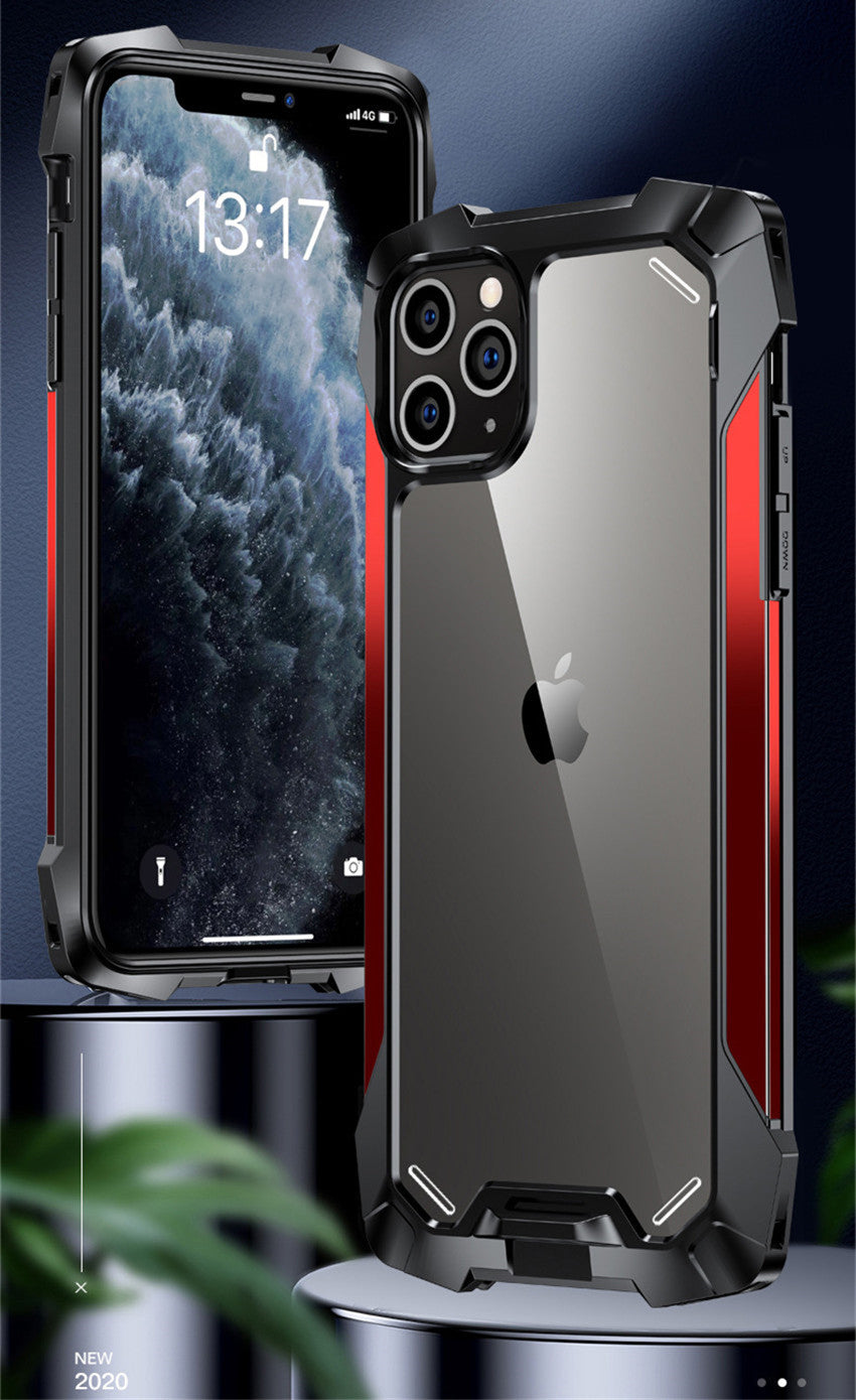 Premium iPhone Case MagSafe Compatible Magnetic Protective Cover Military Armor Metal Frame Dual Layer Shockproof 360° Full Protection Tempered Glass Front Back Rugged Design