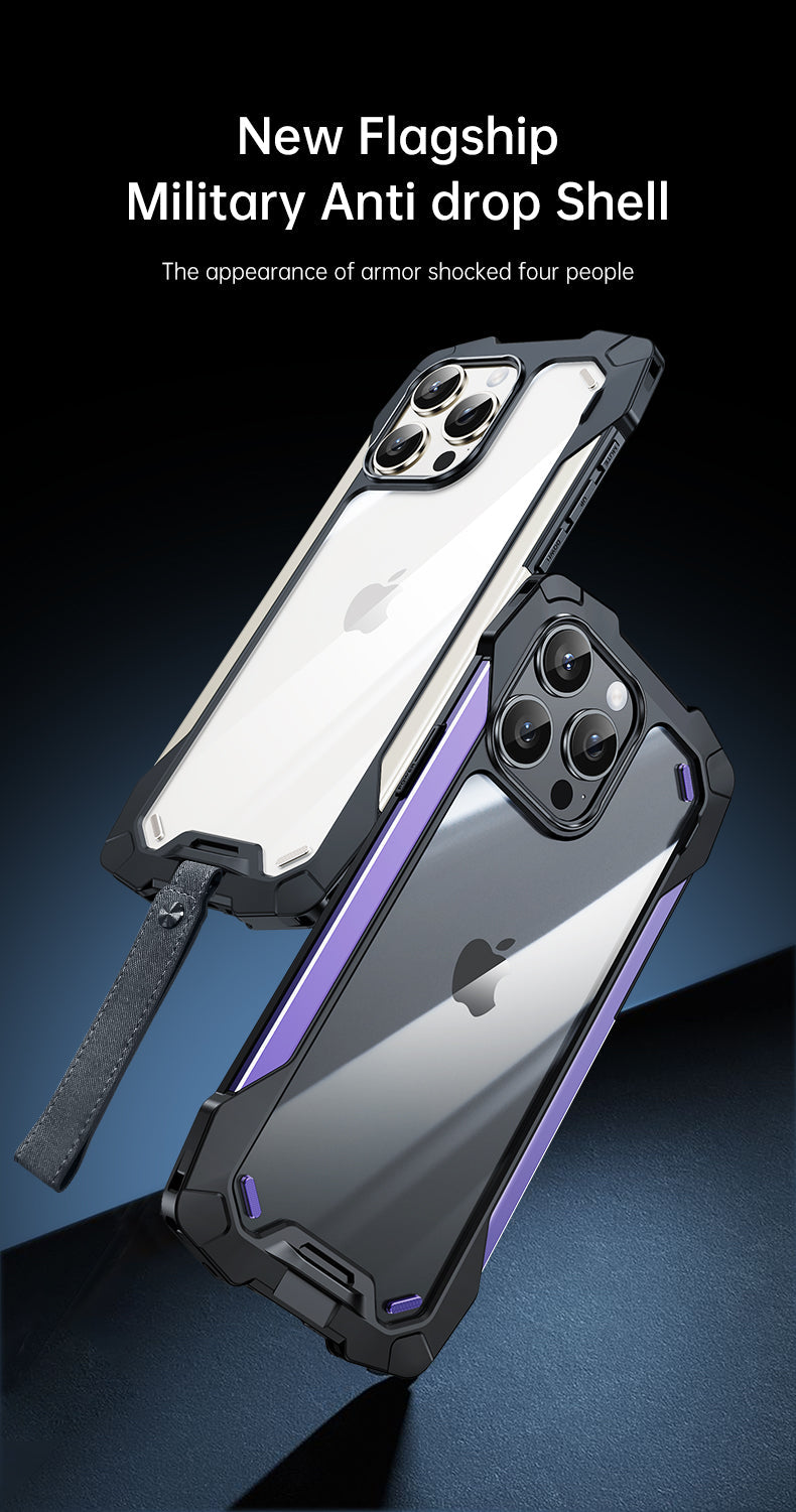 Premium iPhone Case MagSafe Compatible Magnetic Protective Cover Military Armor Metal Frame Dual Layer Shockproof 360° Full Protection Tempered Glass Front Back Rugged Design