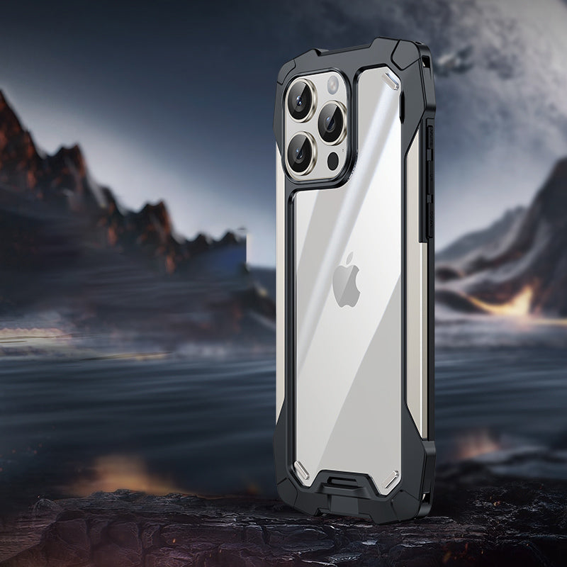 Premium iPhone Case MagSafe Compatible Magnetic Protective Cover Military Armor Metal Frame Dual Layer Shockproof 360° Full Protection Tempered Glass Front Back Rugged Design