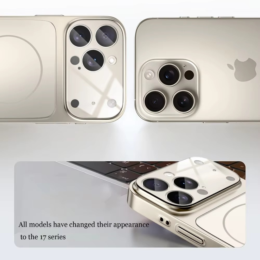 Premium iPhone Case MagSafe Compatible Magnetic Protective Cover Nano Matte Glass Back Shockproof Armor Frame Camera Lens Protection Ultra Thin Full Protection